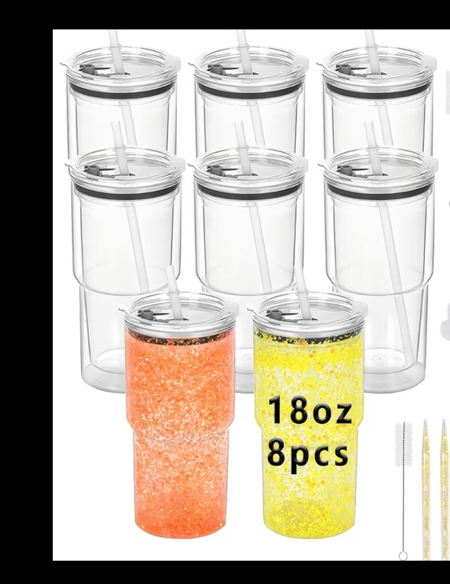 18oz Snowglobe tumbler