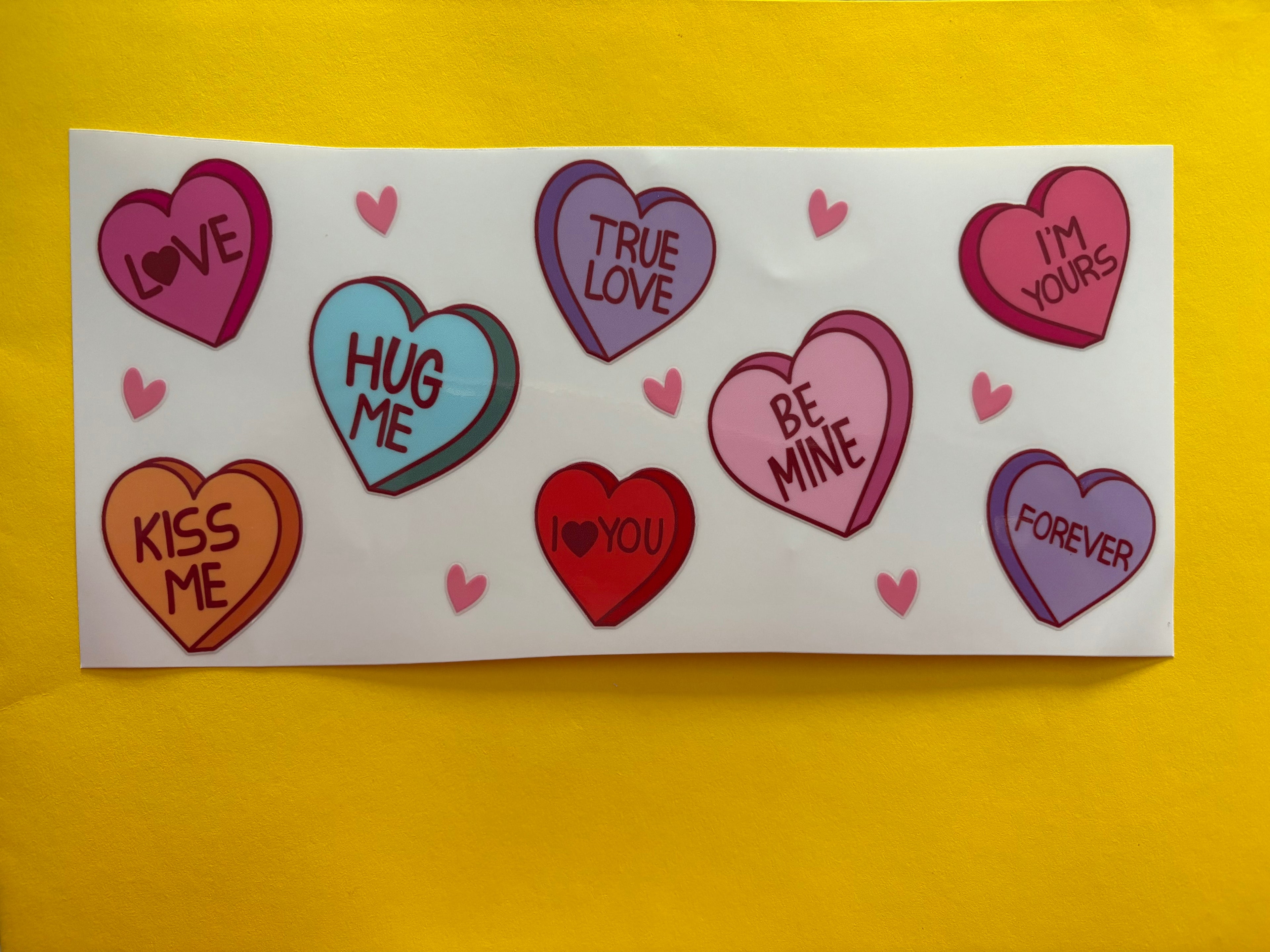 Word hearts