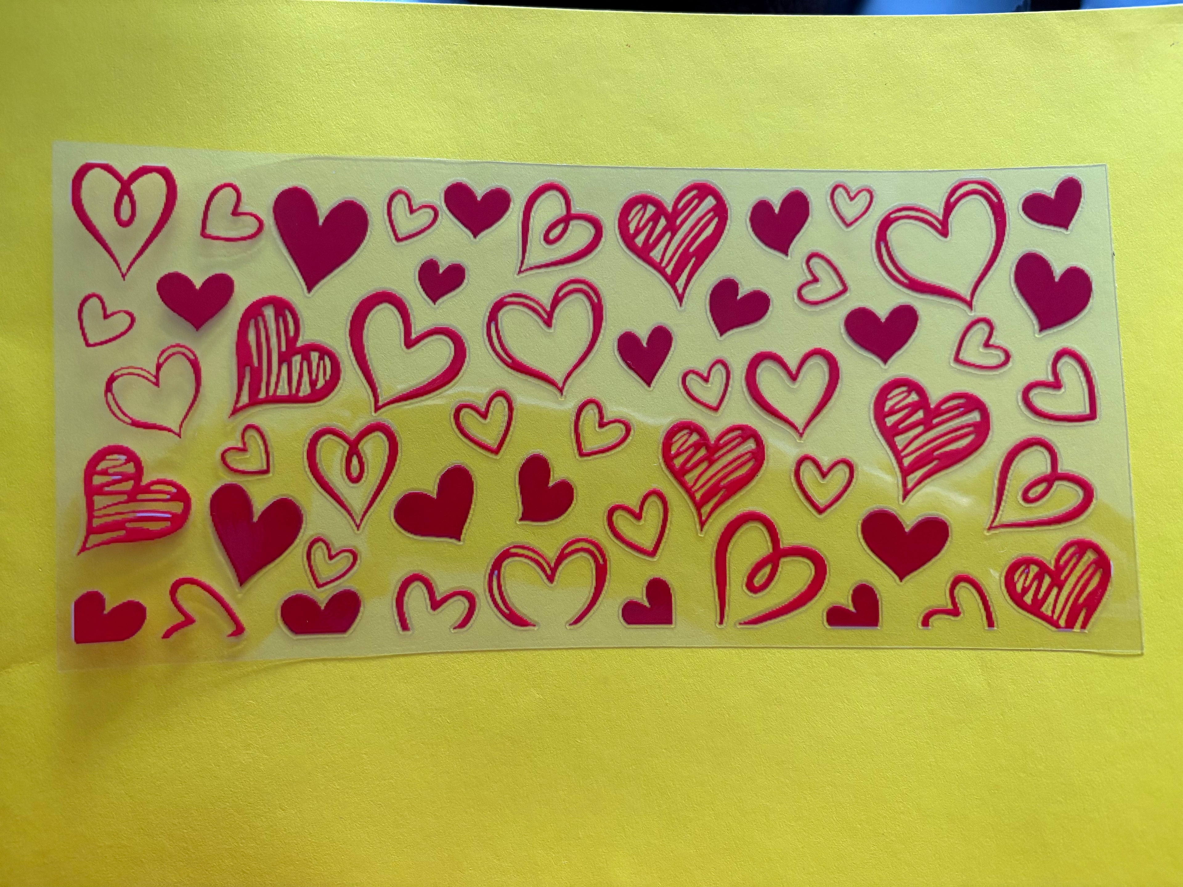 Red hearts
