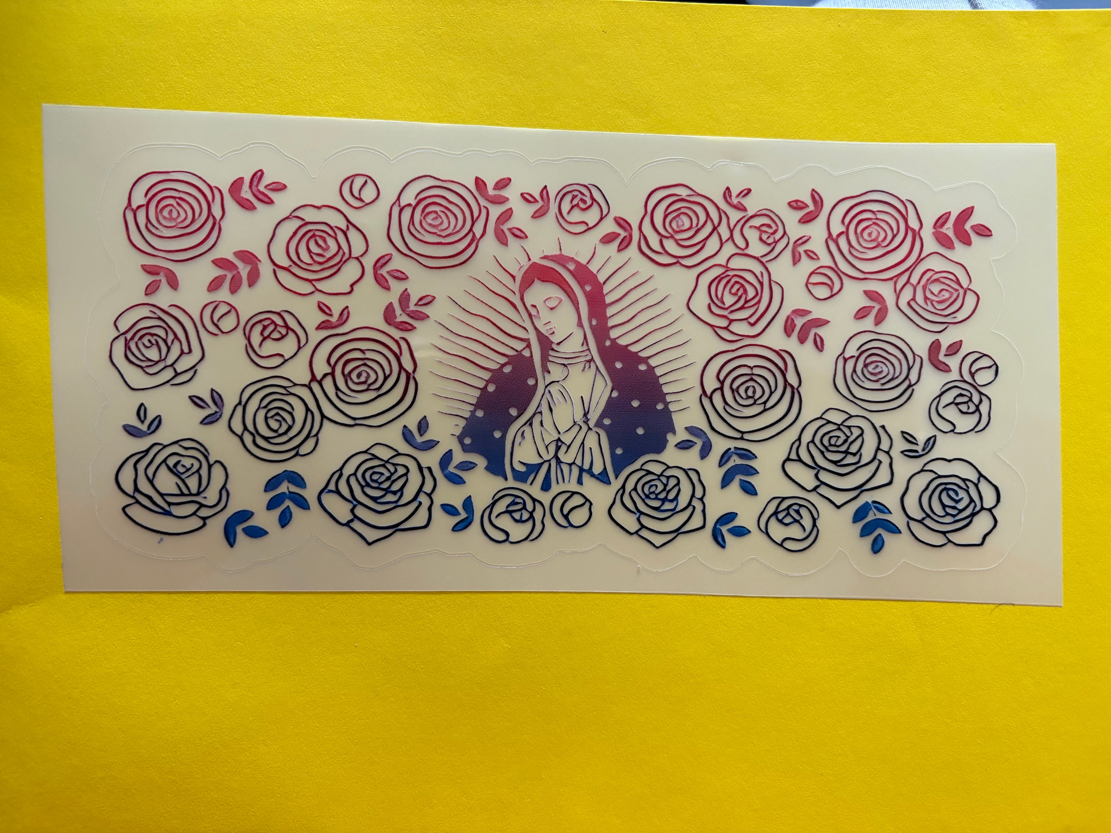 Virgin Mary 2 (pink/blue)