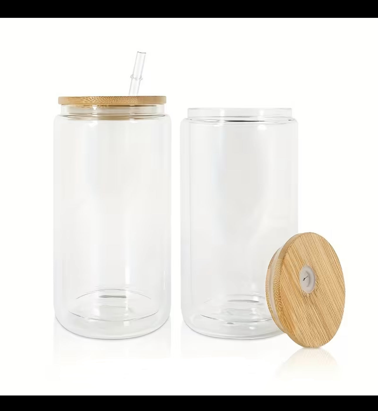 16oz Glass Snowglobe Tumbler