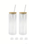 25oz Glass Snowglobe Tumbler
